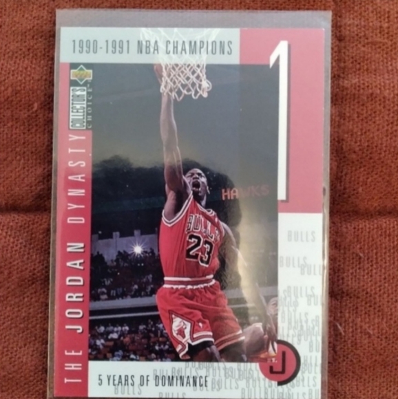 Michael Jordan 90/91 Champion Basketball Card - Picture 2 of 3